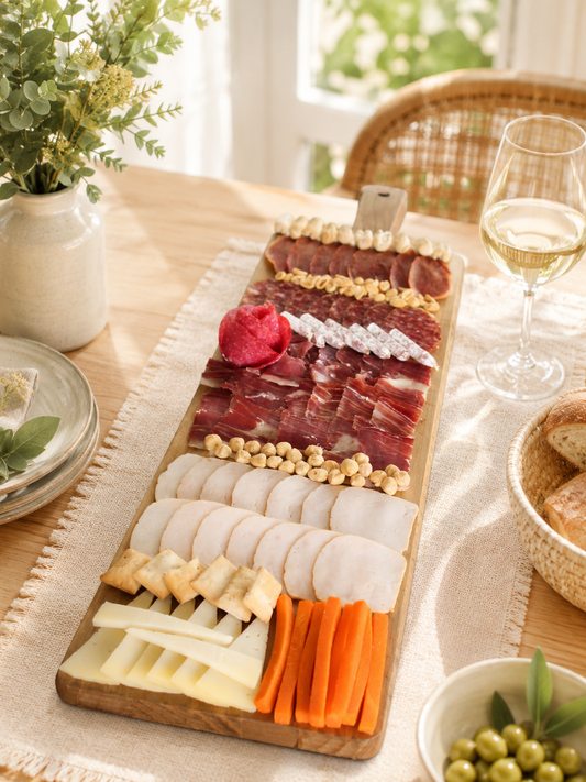 Tabla de aperitivos rectangular.