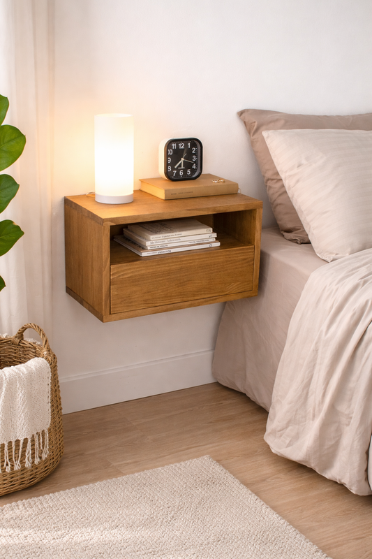 Mesita noche Cubo 1 cajón/1 hueco ADA