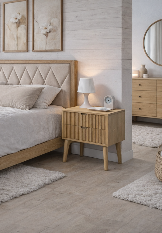 Mesita noche 2 cajones Iria.