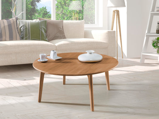 Mesa de centro redonda, Ref.400/401, Medidas 90/100*40h